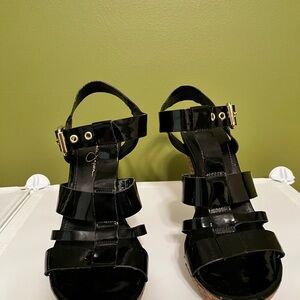Jessica Simpson Black Patent Heels